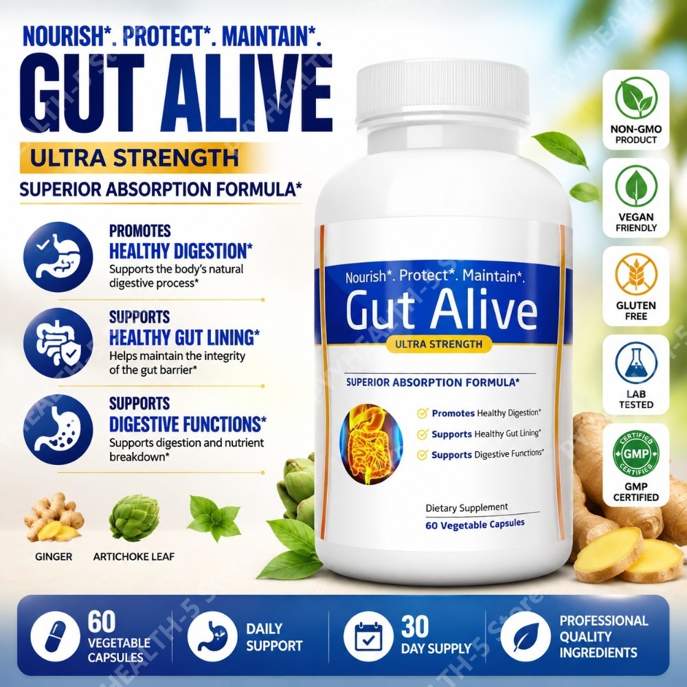 Tulsi Holy Basil - Gut Alive Natural Digestive Health Supplement