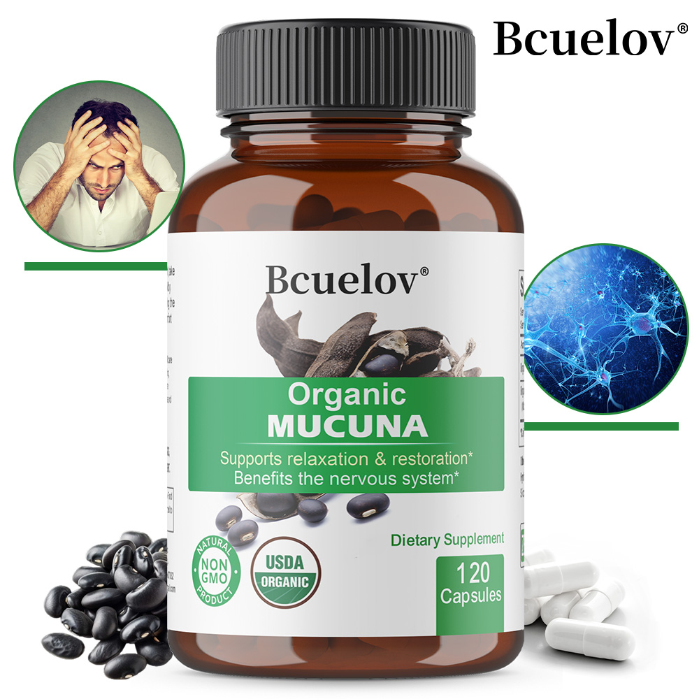 Organic Mucuna Capsules - Supp - Tulsi Holy Basil recension och pris