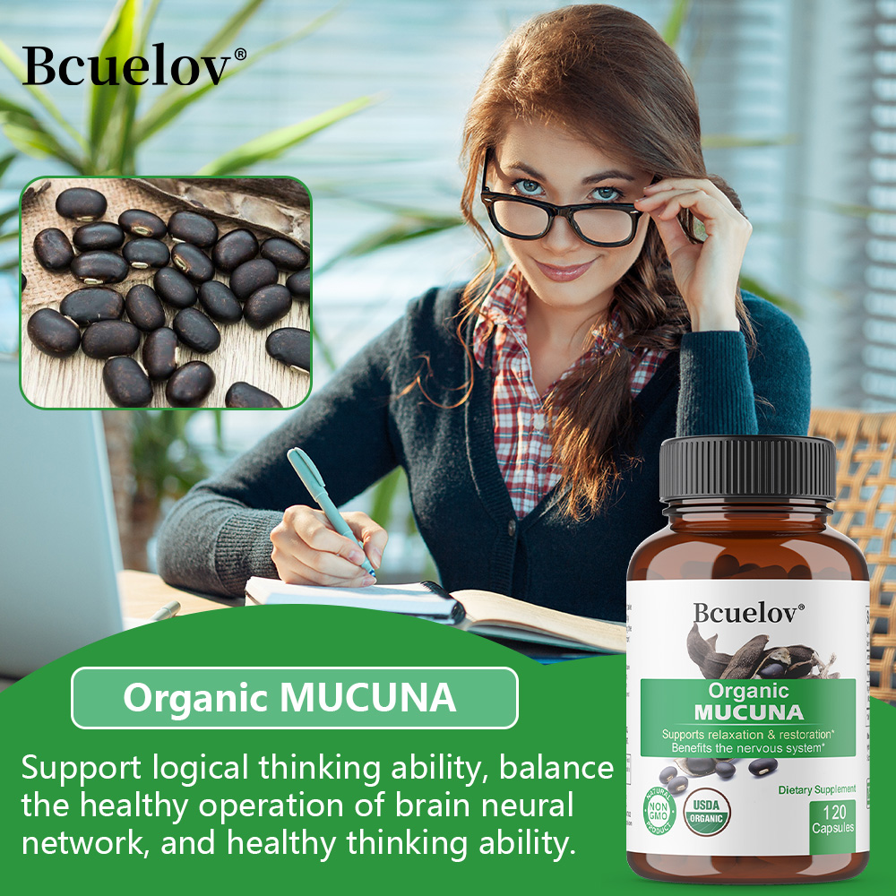 Organic Mucuna Capsules - Supp - Tulsi Holy Basil recension och pris