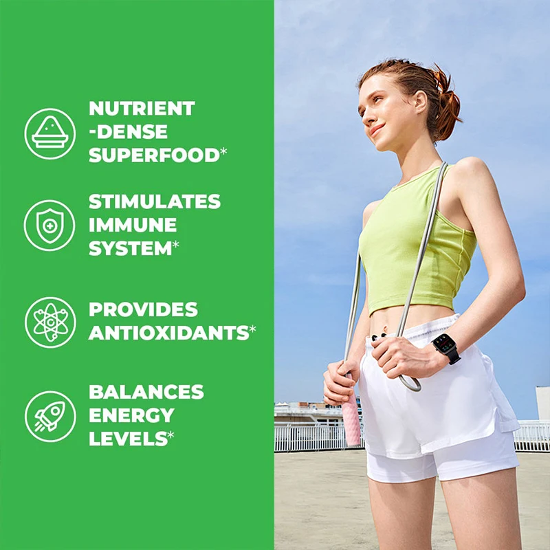 Spirulina Chlorella Capsules - - Tulsi Holy Basil recension och pris