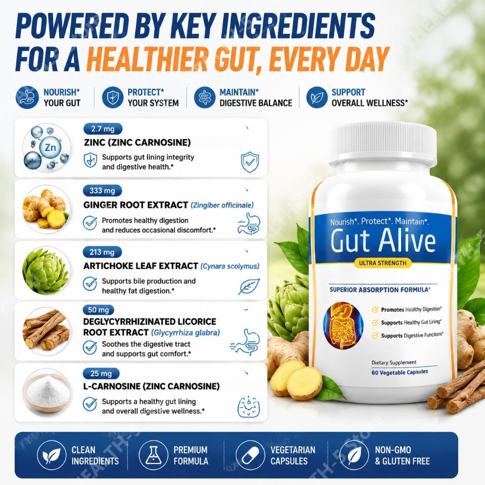 Gut Alive Natural Digestive He - Tulsi Holy Basil recension och pris
