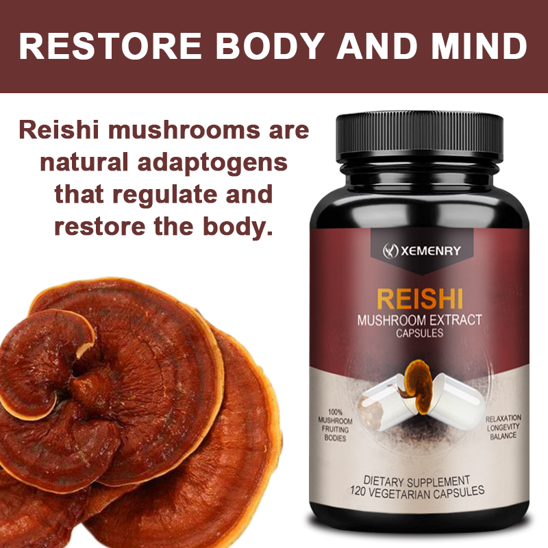 Reishi Capsules - Relieve Stre - Tulsi Holy Basil recension och pris