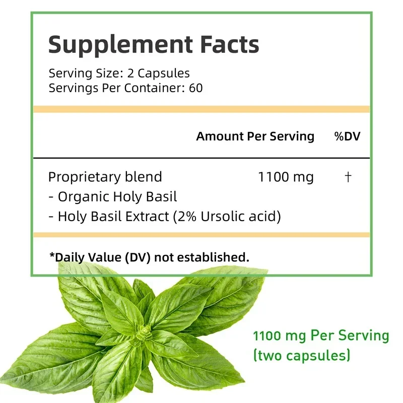Holy Basil Capsules - Enhance  - Tulsi Holy Basil recension och pris