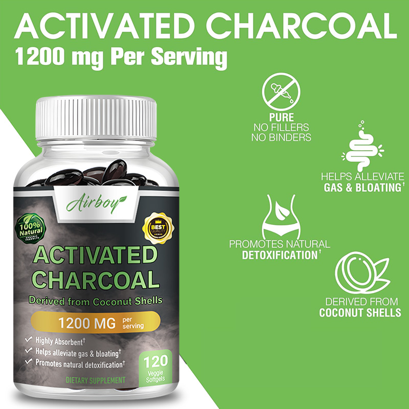 Activated Charcoal Capsules -  - Tulsi Holy Basil recension och pris