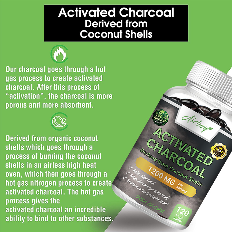 Activated Charcoal Capsules -  - Tulsi Holy Basil recension och pris