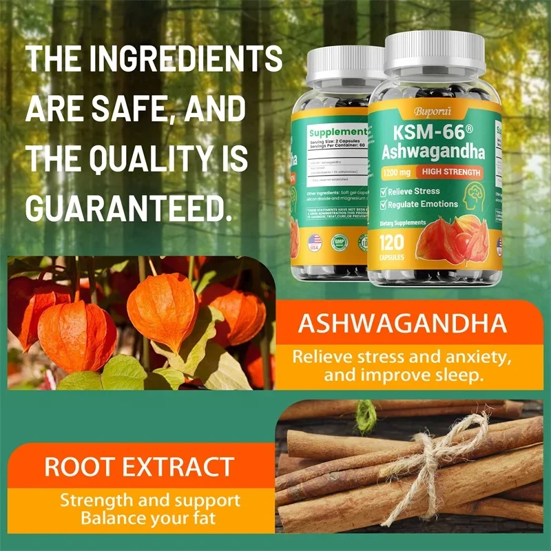 KSM-66 Ashwagandha Extracts Ca - Tulsi Holy Basil recension och pris