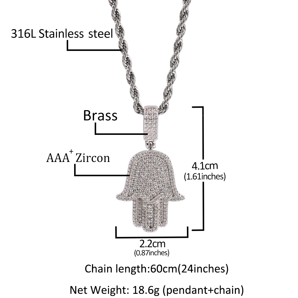 UWIN Mini Hamsa Hand Pendent N - Tulsi Holy Basil recension och pris