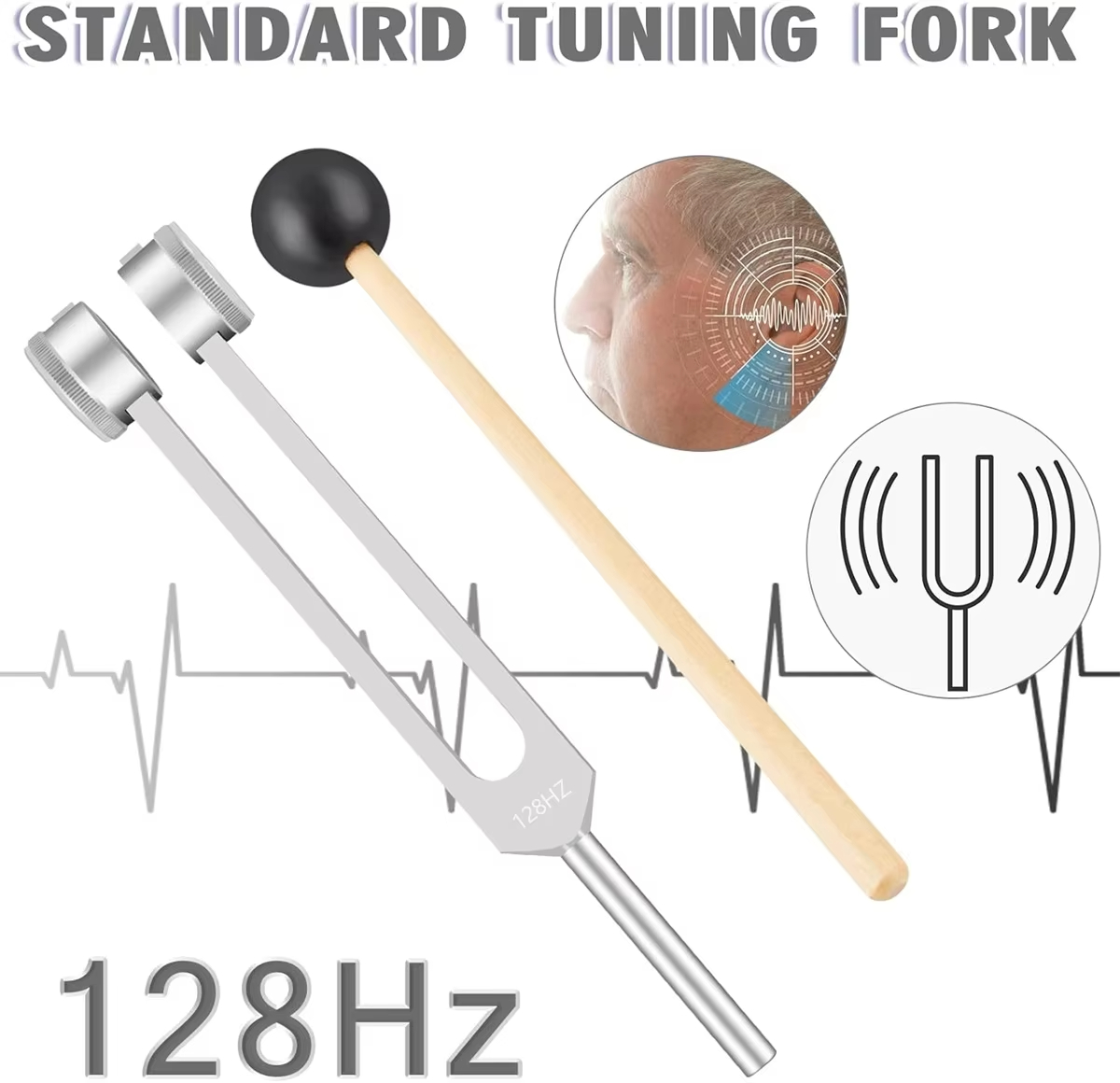 Miwayer 128Hz Tuning Fork, Dee - Healing Wellness recension och pris