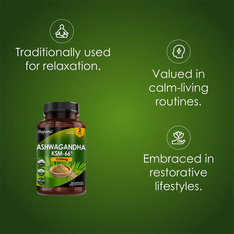 Ashwagandha KSM-66 1200mg - Su - Tulsi Holy Basil recension och pris